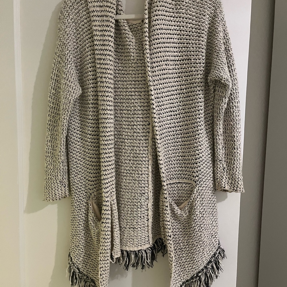 Free People Cozy Knit Open-Front Sweater XS